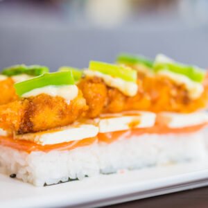 Crispy Rice Salmon (4 pieces)