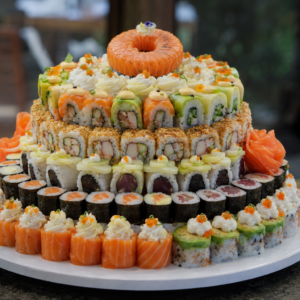 Deluxe Assorted Sushi Cake - 101pc