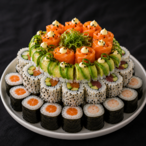 Small Assorted Sushi Cake - 26pc
